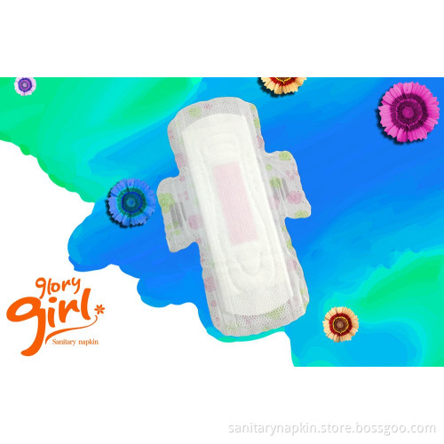 Top quality cottony topsheet anion sanitary pads